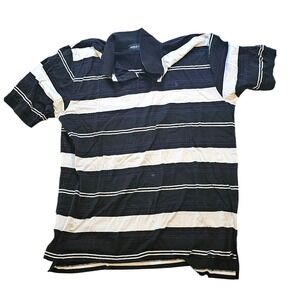 Polo Golf Ralph Lauren Striped‎ Golf Polo Shirt Black White Belleair CC Size L